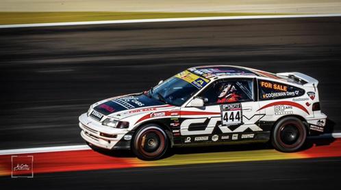Honda CRX circuit racewagen, Auto's, Honda, Bedrijf, Te koop, CRX, Benzine, Coupé, 3 deurs, Handgeschakeld, Overige kleuren, Grijs