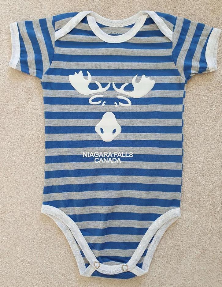 Body à manches courtes gris/bleu - T86 (2ans) - NEUF, Kinderen en Baby's, Babykleding | Maat 86, Nieuw, Jongetje of Meisje, Nacht- of Onderkleding