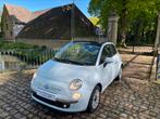 Fiat 500c - Benzine - Garantie 1jaar, Autos, Carnet d'entretien, 500C, Cuir et Tissu, Bleu