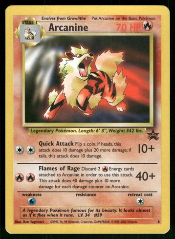 Arcanine 6/53 - Wizards Black Star Promos (NM) beschikbaar voor biedingen