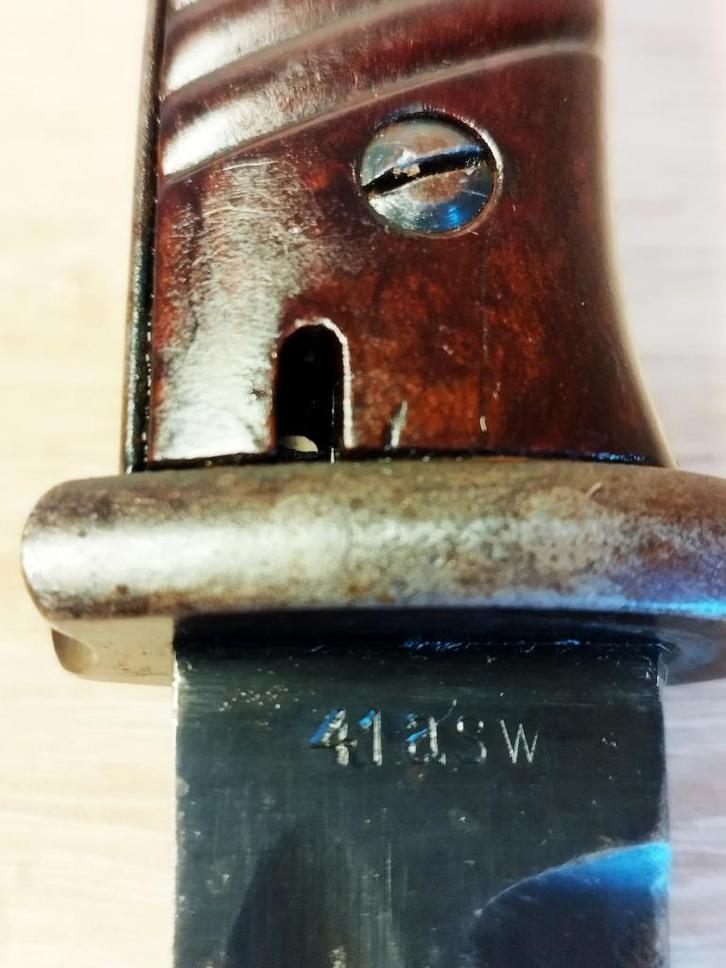 Duitse bajonet 98K 41asw met schede 100€, Verzamelen, Militaria | Algemeen, Landmacht, Verzenden