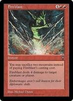 Fireblast - VIS - MTG - LP, Enlèvement ou Envoi