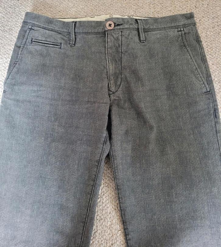 Toffe dikke geruite broek merk White Siviglia W34 L34 of 36, Kleding | Heren, Broeken en Pantalons, Zo goed als nieuw, Beige, Ophalen of Verzenden