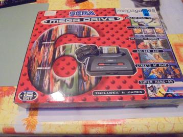 Console Sega Megadrive + 6 spellen BOXED (CIB) beschikbaar voor biedingen