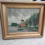 Schilderij windmolen, Antiek en Kunst, Ophalen