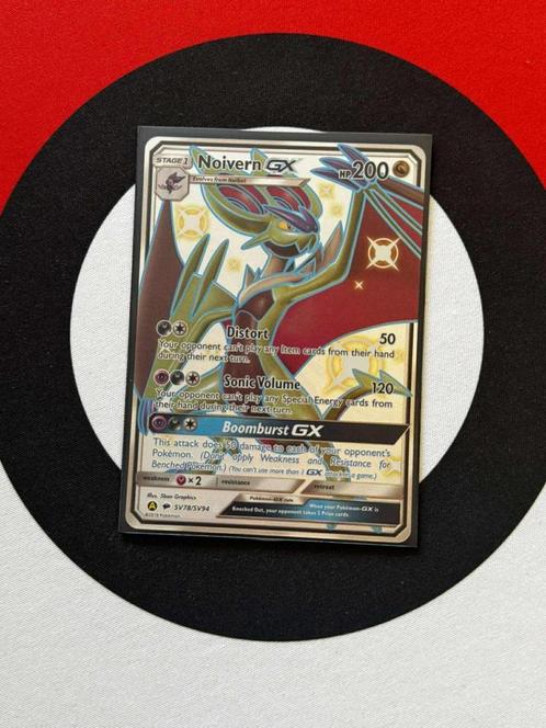 Pokémon - Hidden Fates - Noivern GX (SV78/SV94) - NM, Hobby en Vrije tijd, Verzamelkaartspellen | Pokémon, Zo goed als nieuw, Losse kaart