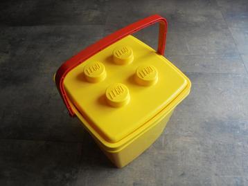 Lego Storage Box with Handle (zie foto's), Enlèvement ou Envoi, Utilisé, Lego