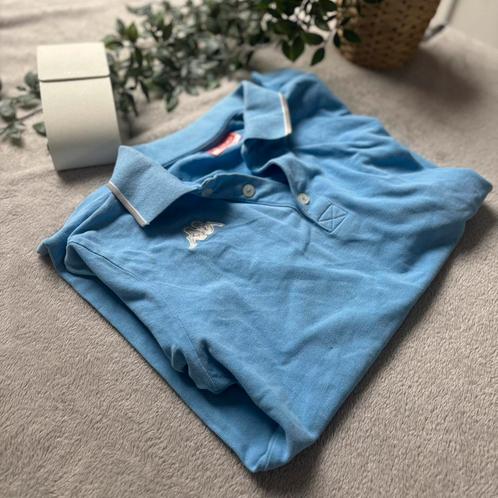 Kappa Heren Poloshirt M Blauw Katoen, Kleding | Heren, Polo's, Zo goed als nieuw, Maat 48/50 (M), Blauw, Ophalen of Verzenden