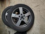 prima winterbanden op alu velgen met TPMS ventielen 5x112, Auto-onderdelen, Banden en Velgen, Ophalen, Gebruikt, Winterbanden