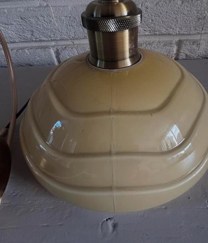 Vintage Franse hanglamp, Antiek en Kunst, Antiek | Glaswerk en Kristal, Ophalen of Verzenden