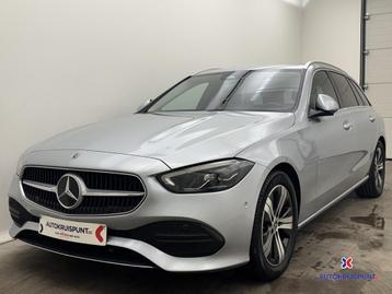 Mercedes-Benz C 200  200 d Luxury Line Leder GPS Camera Sfe, Autos, Argent ou Gris, Achat, Euro 6, Noir