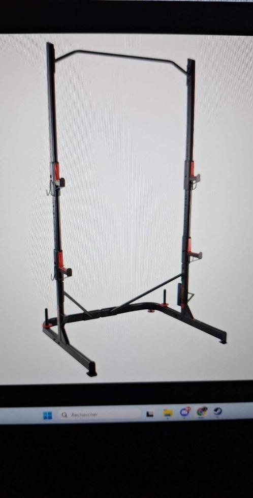 Rack de musculation décathlon, Sport en Fitness, Fitnessmaterialen, Zo goed als nieuw, Oprekstang, Armen, Benen, Borst, Rug, Ophalen