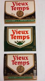 Vieux Temps, étiquettes (186), Collections, Marques de bière, Comme neuf, Enlèvement ou Envoi