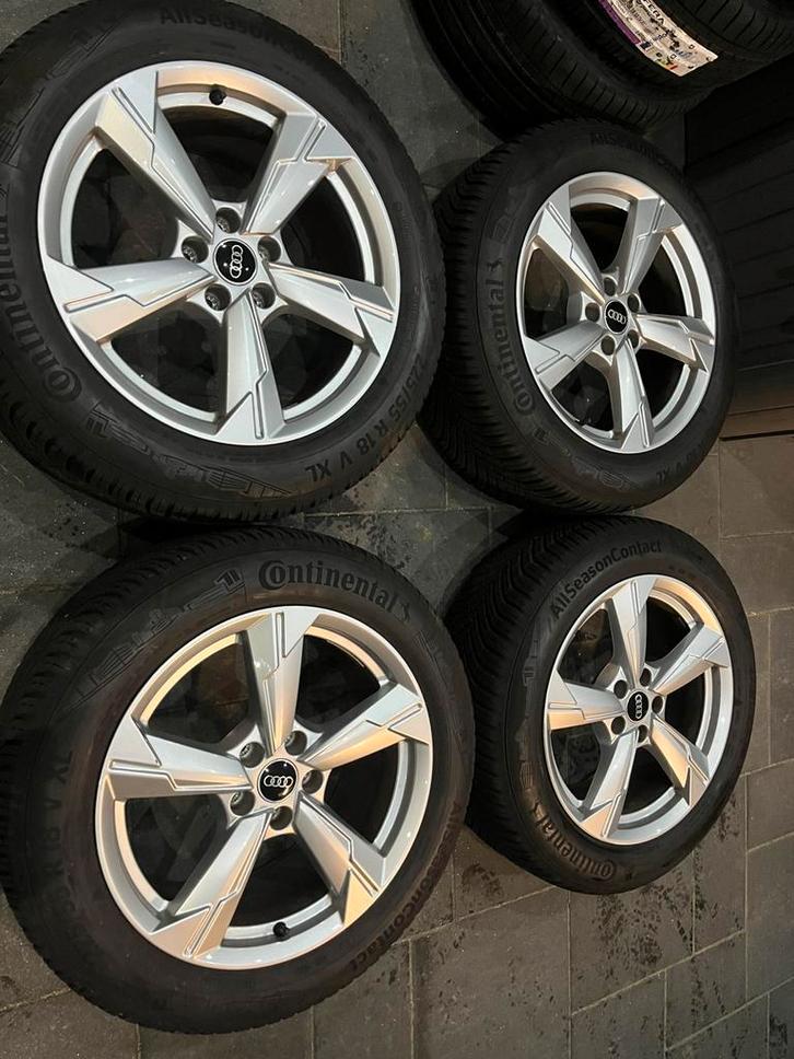 Orginele Audi set 8 x 18 er 39 5x112 allseason 225-55-18, Auto-onderdelen, Banden en Velgen, Banden en Velgen, All Season, 18 inch