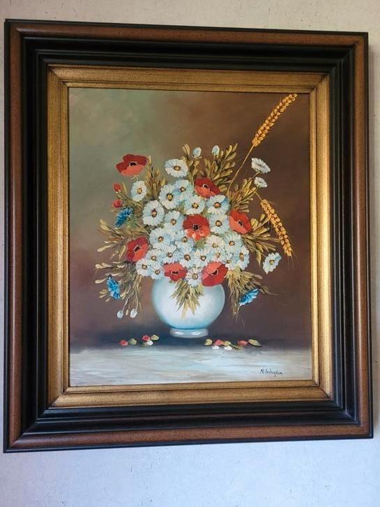 Ingelijste olieverfschilderij Nora Verheyden, Antiek en Kunst, Kunst | Schilderijen | Klassiek, Ophalen