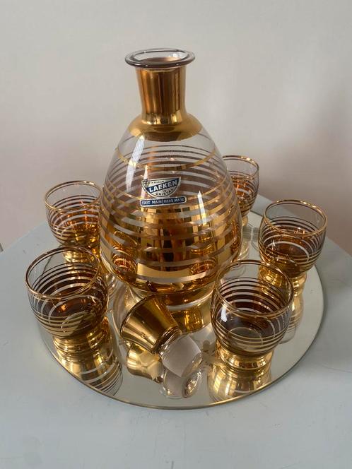 Service à liqueur vintage de la cristallerie de Laeken, Antiquités & Art, Antiquités | Verre & Cristal