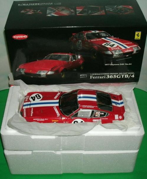 3 Ferrari 365 GTB Gr.4 Competizione-Kyosho 1/18, Hobby en Vrije tijd, Modelauto's | 1:18, Nieuw, Auto, Kyosho, Ophalen of Verzenden