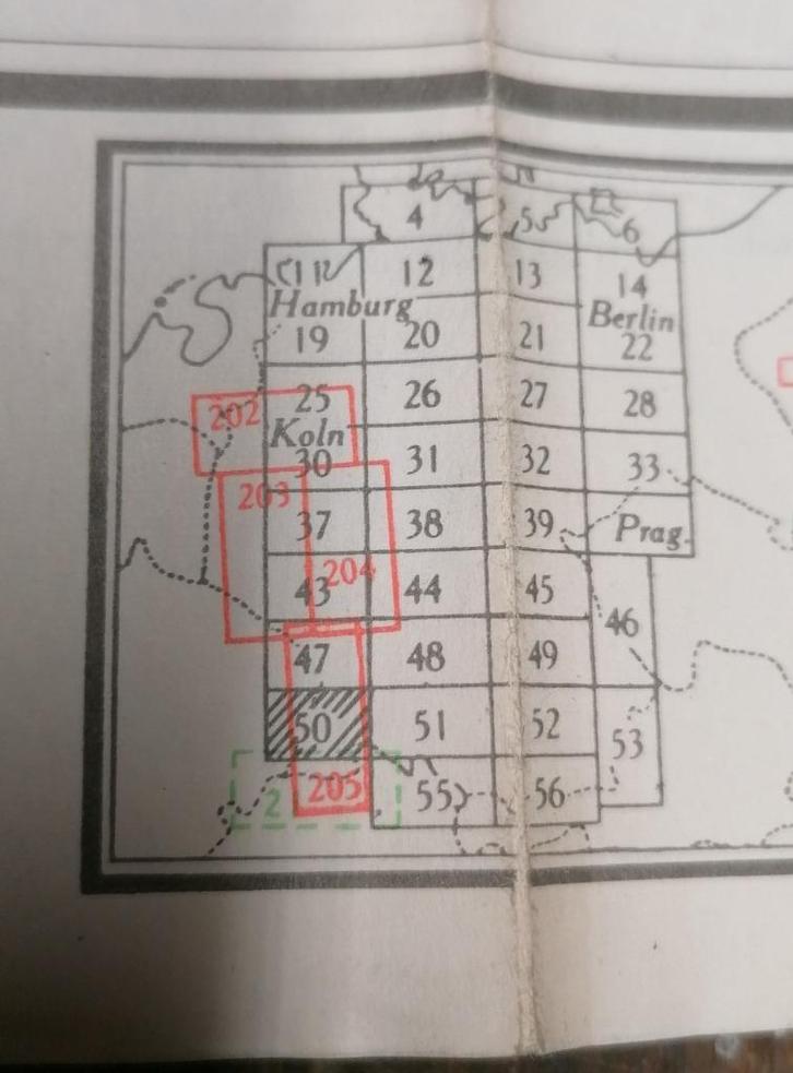 Cartes topographiques militaire US Américaine Allemagne WW2, Collections, Objets militaires | Seconde Guerre mondiale, Envoi
