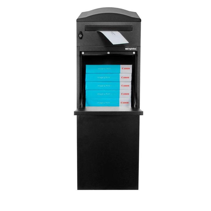 BLACK FRIDAY DEALS LOGIXBOX Pakketbus met Postvak, Tuin en Terras, Brievenbussen, Nieuw, Staande brievenbus, Staal, Ophalen of Verzenden