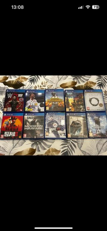Lots de 10 jeux PlayStation 4 beschikbaar voor biedingen