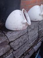 2 x hangpot  27 cm hoog en 20 cm breed  in terracotta, Tuin en Terras, Ophalen