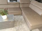 Salon leder, Huis en Inrichting, Ophalen, Gebruikt, Hoekbank, Leer