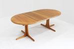 Vintage Deense ronde uitschuifbare eettafel tafel massief, Antiek en Kunst, Ophalen