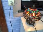 Schitterende Tiffany lamp glas in lood, Huis en Inrichting, Lampen | Tafellampen, Ophalen of Verzenden, Zo goed als nieuw, Glas