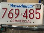 USA license plate Massachusetts, Huis en Inrichting, Woonaccessoires | Tekstborden en Spreuken, Zo goed als nieuw, Verzenden