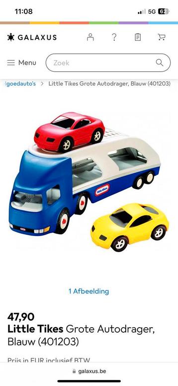 GROTE Speelgoed vrachtwagen van little tikes nieuwstaat! 15€, Kinderen en Baby's, Speelgoed |Speelgoedvoertuigen, Ophalen, Nieuw