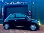 Fiat 500 €6b 1.2 benzine distri ok onderhoud ok garantie, Auto's, Zwart, Zwart, Bedrijf, Airconditioning