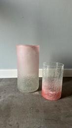Glazen vazen 20 en 30 cm, Huis en Inrichting, Overige kleuren, Nieuw, Ophalen of Verzenden, Glas