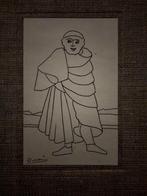 Derain. Kleine gesigneerde antieke gravure, Ophalen of Verzenden