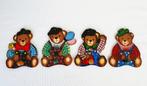 4 Leuke kapstokjes met berenfiguurtjes, Ophalen of Verzenden, Zo goed als nieuw, Hout, Kinderkapstok