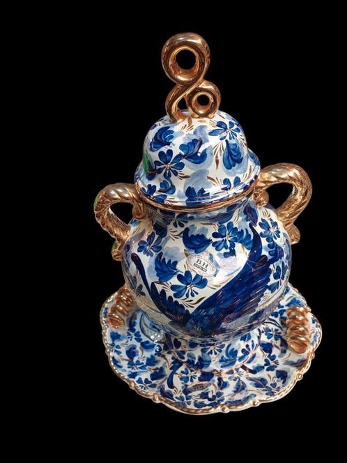 Vase et plat de Hubert Bequet Quaregnon, Antiek en Kunst, Antiek | Keramiek en Aardewerk, Ophalen