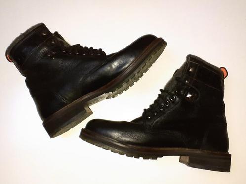 schoenen heren bottines zwart grijs Superdry 42, Kleding | Heren, Schoenen, Nieuw, Boots, Zwart, Verzenden