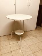 rond wit tafeltje, Ophalen, Minder dan 55 cm, Metaal of Aluminium, Rond