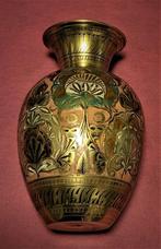 Antieke geëmailleerde koperen vaas, Antiek en Kunst, Ophalen of Verzenden