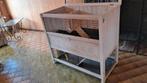 Cage à lapin, Dieren en Toebehoren, Knaagdieren en Konijnen | Hokken en Kooien, Ophalen, Kooi, Gebruikt, 90 cm of meer