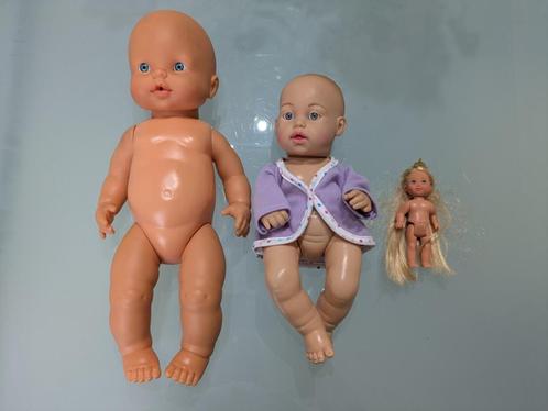 3 poppetjes, Kinderen en Baby's, Speelgoed | Poppen, Zo goed als nieuw, Overige typen, Ophalen of Verzenden