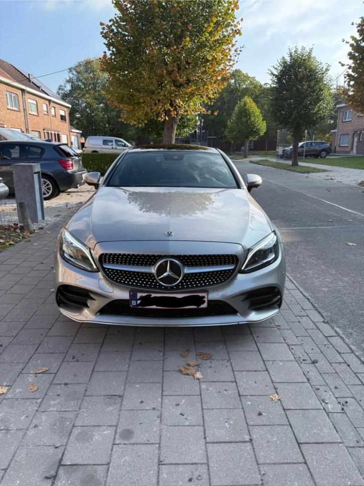 Mercedes C-Class 300 Coupe AMG Line, Auto's, Mercedes-Benz, Particulier, C-Klasse, Benzine, Euro 6, Coupé, 2 deurs, Automaat, Zilver of Grijs