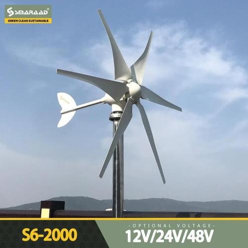 Windmolen - Windturbine - 2000W - 48V 24V 12V, Tuin en Terras, Windwijzers en Windmolens