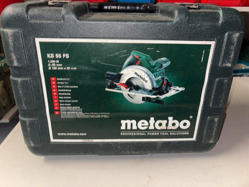 Scie circulaire Metabo KS 55 FS – avec coffret et guide, Doe-het-zelf en Bouw, Gereedschap | Zaagmachines, Zo goed als nieuw, Cirkelzaag
