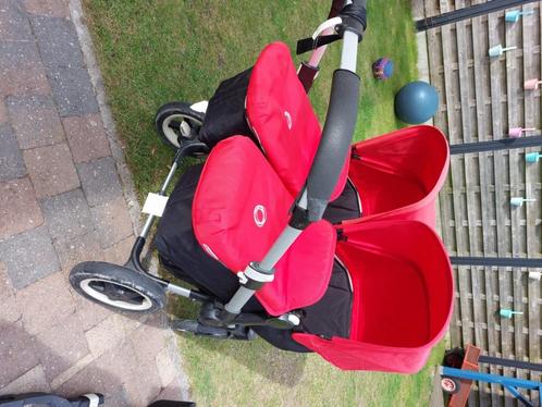 Bugaboo Donkey, Kinderen en Baby's, Kinderwagens en Combinaties, Gebruikt, Kinderwagen, Bugaboo, Duowagen, Luchtbanden, Met reiswieg