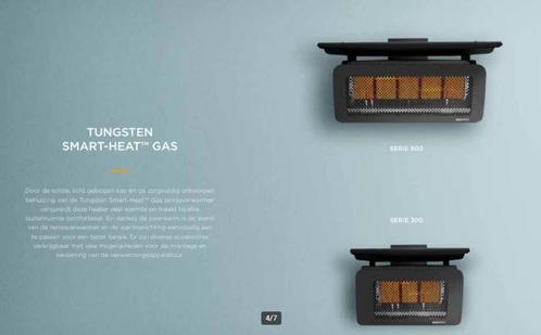 terras verwarming Bromic Tungsten Smart-Heat 500-serie & 300, Tuin en Terras, Terrasverwarmers, Zo goed als nieuw, Gas, Wand, Draaibaar