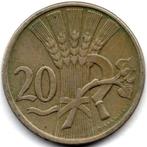Tsjecho-Slowakije 20 hellers, 1921, Ophalen of Verzenden, Losse munt, Overige landen