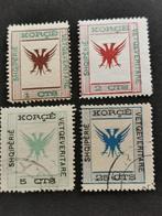 Albanie 1917 - Korce - dubbelhoofdige adelaar, vogels, Ophalen of Verzenden, Overige landen