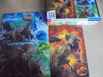 kinder complete Jurassic park puzzel 3 in 1, Ophalen of Verzenden, 10 tot 50 stukjes, Gebruikt, 4 tot 6 jaar