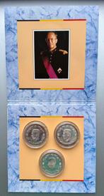 FDC 3x 500 frank Boudewijn 1990 zilver België, Ophalen of Verzenden, Zilver, Zilver