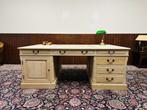 Klassiek Engels Blank Eiken Eichholtz Bureau Partnerdesk, Ophalen of Verzenden
